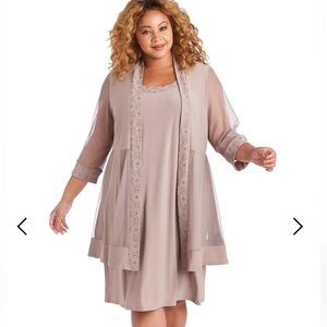 R&M Richards 8993  Short Jacket Dress Size 14